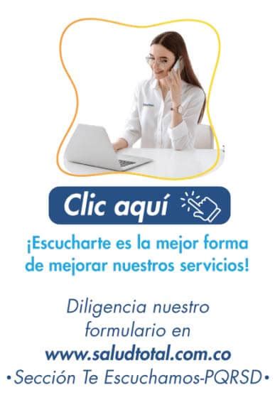 cita salud total|Canales virtuales y de autogestión